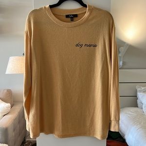 Dog Mama Mustard Yellow Sweater Top